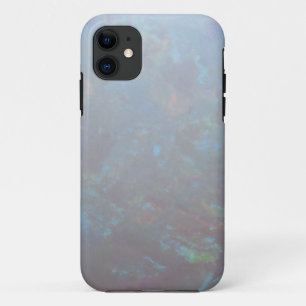 Coque iPhone 11 Bokeh opale de hippie de photo de pierre gemme de