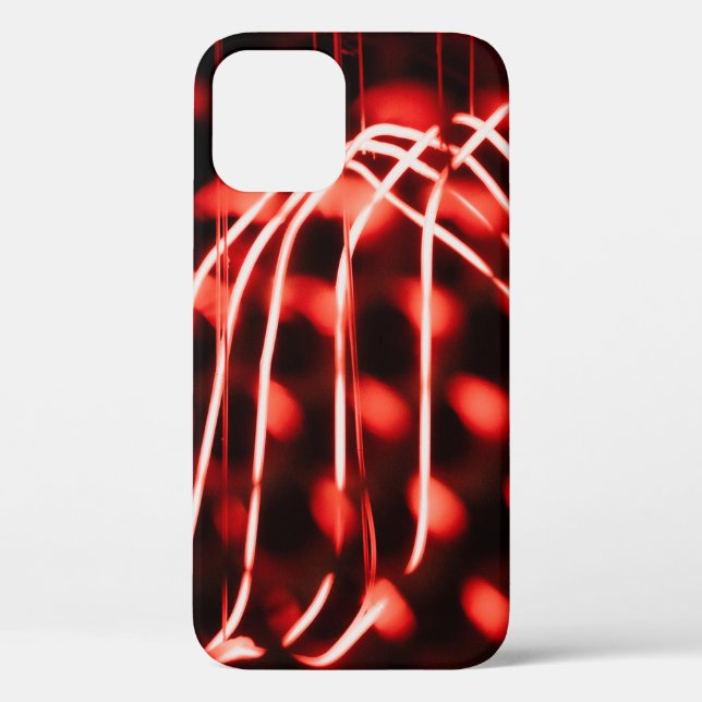 Coques Case-Mate iPhone Bokeh rouge et blanc (Verso)