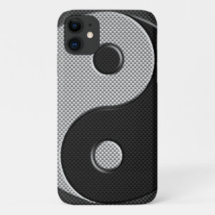 Etui iPhone Case-Mate Bold Yin Yang en fibre de carbone style d'impressi