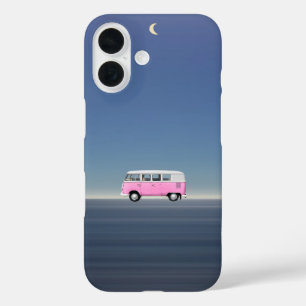 Coque Pour iPhone 16 Bombe de plage rétro de voyage de nuit esthétique