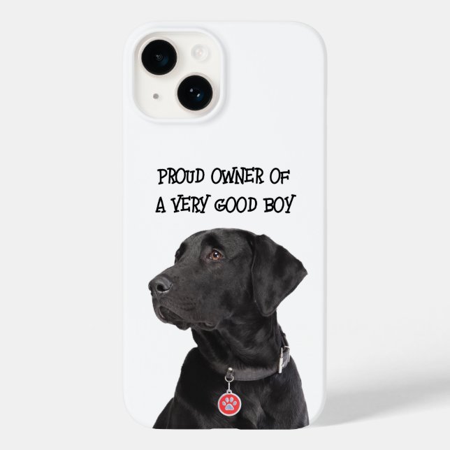 Coques Case-Mate iPhone Bon Garçon Black Lab (Verso)