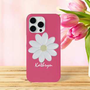 Coque iPhone 15 Pro Max Bonbon Fleur Faiseuse Rose Moderne Floral