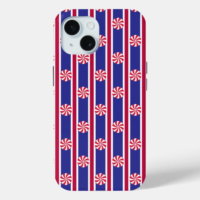 Coques Case-Mate iPhone Bonbons à la menthe poivrée (Verso)