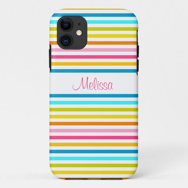 Coques Case-Mate iPhone bonbons rayures été printemps style chic (Dos)