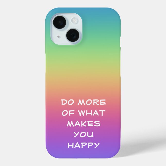 Coques Case-Mate iPhone Bonheur arc-en-ciel (Verso)