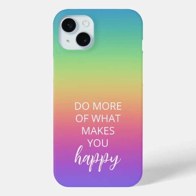 Coques Case-Mate iPhone Bonheur arc-en-ciel (Verso)