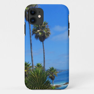 Coque iPhone 11 Bonheur de palmiers et d'océan de Laguna