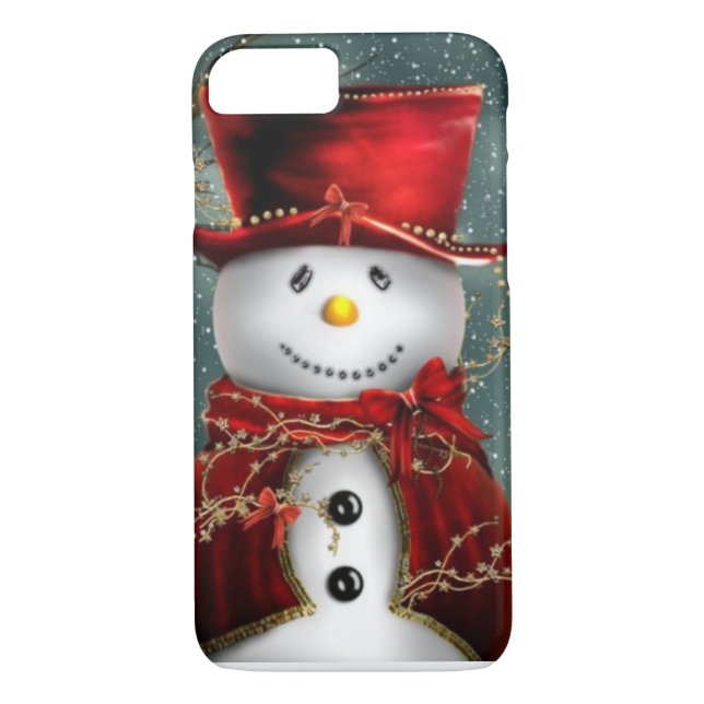 Coques Case-Mate iPhone Bonhomme de neige (Dos)