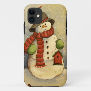 Etui iPhone Case-Mate Bonhomme de neige 4905 et volière