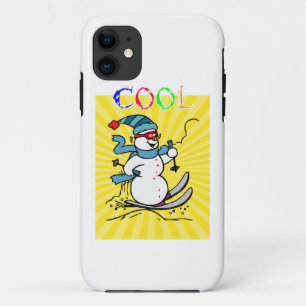 Case-Mate iPhone Case Bonhomme de neige coloré en ski   bonhomme de neig