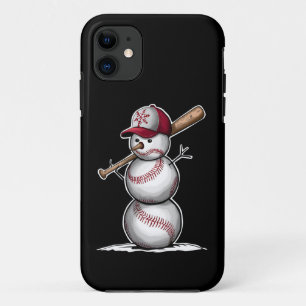 Case-Mate iPhone Case Bonhomme de neige de baseball Boules Neige Noël Xm
