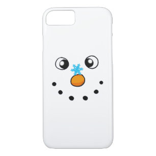Coque Case-Mate Pour iPhone bonhomme de neige et flocon de neige mignons
