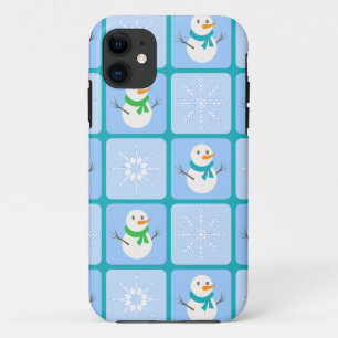 Case-Mate iPhone Case Bonhomme de neige et flocons de neige à motif à ca