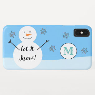 Case-Mate iPhone Case Bonhomme de neige Flocon Festif Hiver Monogramme p