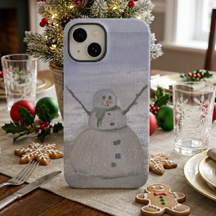 Coque Case-Mate iPhone Bonhomme de neige gelé à la plage