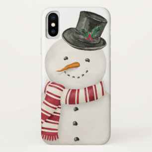 Case-Mate iPhone Case Bonhomme de neige vintage moderne de vacances