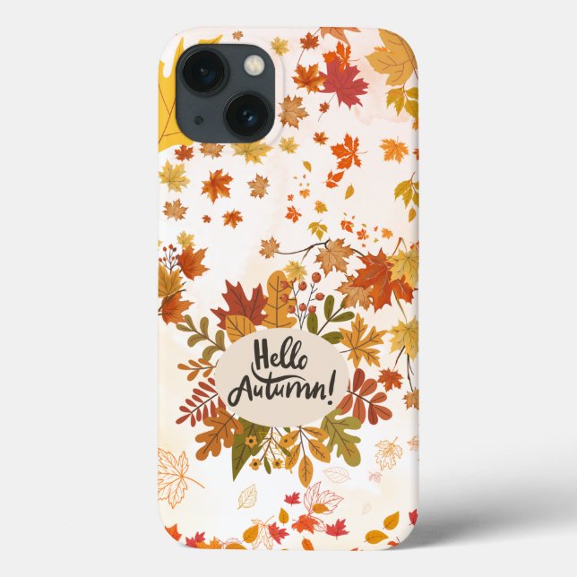 Coques Case-Mate iPhone Bonjour Automne Automne Feuilles Téléphone Case (Verso)