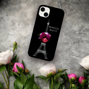 Coque Case-Mate iPhone Bonjour Belles Pierres Dramatiques Avec Tour Eiffe