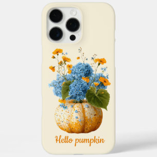 Coque iPhone 16 Pro Max Bonjour Citrouille Floral Halloween Arrangement