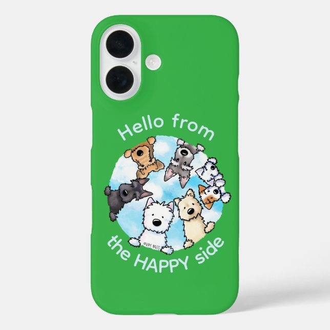 Coques Case-Mate iPhone Bonjour Du Côté Heureux (Verso)