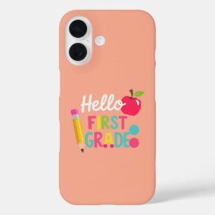 Coque Pour iPhone 16 Bonjour Équipe Première Année 1ère Année Retour à