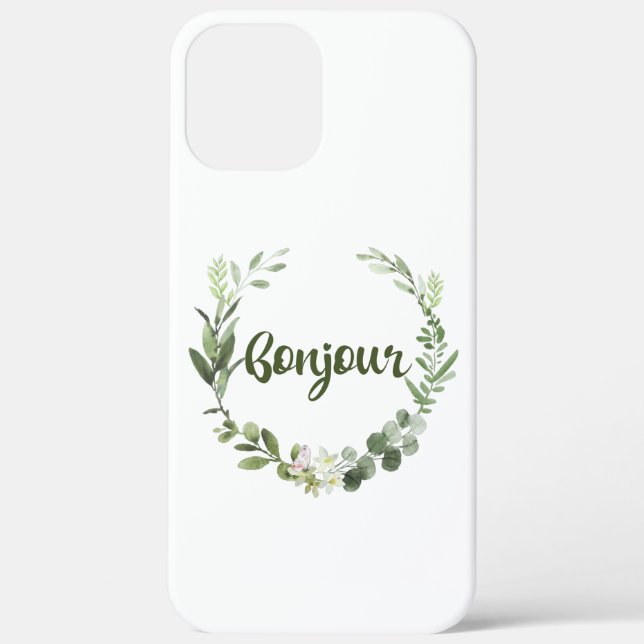 Coques Case-Mate iPhone Bonjour Français (Verso)
