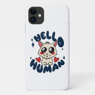 Case-Mate iPhone Case Bonjour humain Chat Mignon