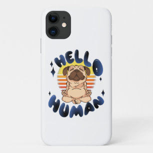 Case-Mate iPhone Case Bonjour humain Chien de yoga méditant