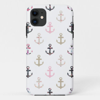 Coque iPhone 11 Bonjour marin ! Rétros Ancres nautiques Girly