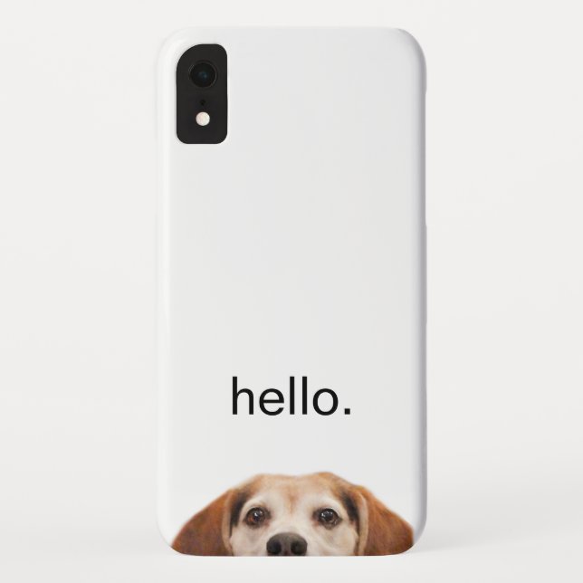 Coques Case-Mate iPhone Bonjour mignon souriant chien Beagle moderne tenda (Dos)