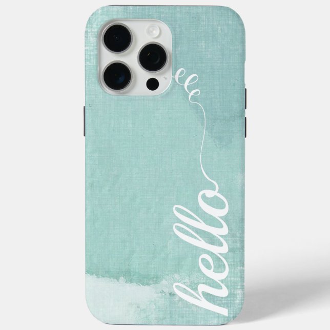 Coques Case-Mate iPhone Bonjour Mint Linen Motif iPhone 6 Plus (Verso)