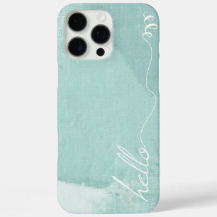 Coque iPhone 16 Pro Max Bonjour Mint Linen Motif iPhone 7 Plus