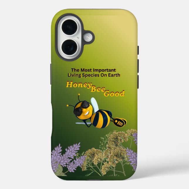 Coques Case-Mate iPhone Bonne Abeille Graphisme D'abeille Avec Une Attitud (Verso)