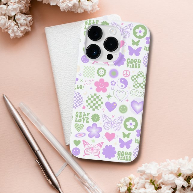 Coques Case-Mate iPhone Bonne ambiance groovy papillon fille moderne Y2K (Créateur téléchargé)
