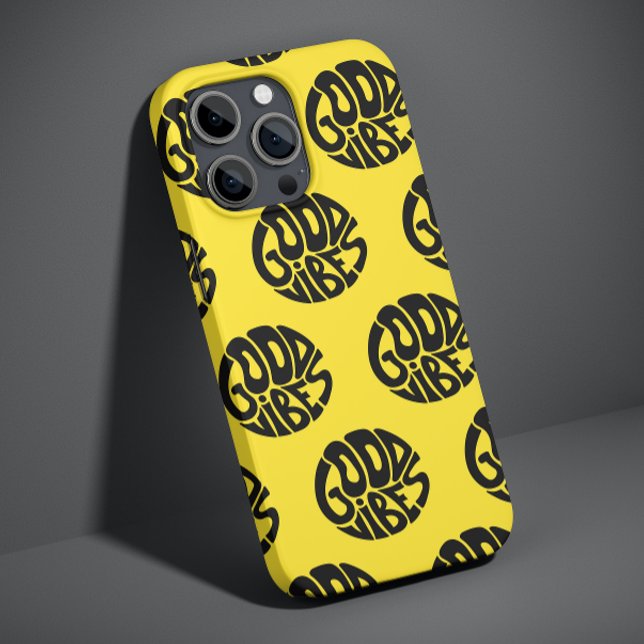 Coques Case-Mate iPhone Bonne ambiance jaune typographie moderne simple te (Créateur téléchargé)