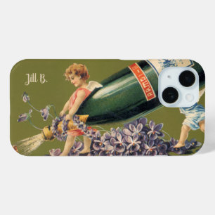 Coque Case-Mate iPhone Bonne année, Angels Vintages au Champagne