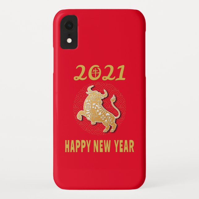 Coques Case-Mate iPhone Bonne année chinoise 2021 (Dos)
