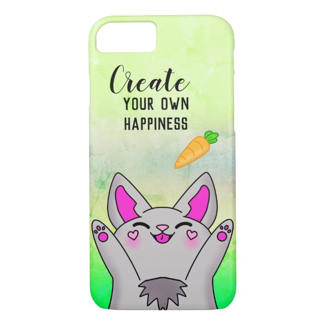 Coques Case-Mate iPhone Bonne Bunny mignonne Carotte Motivation positive (Dos)