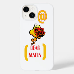 Coque Case-Mate iPhone Bonne Chance Cher - Autocollant de Nom Personnalis