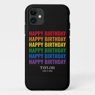 Case-Mate iPhone Case Bonne fête d'anniversaire LGBT Pride transgenre LG