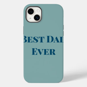 Coque Case-Mate iPhone Bonne fête des pères bleu meilleur papa à ajouter