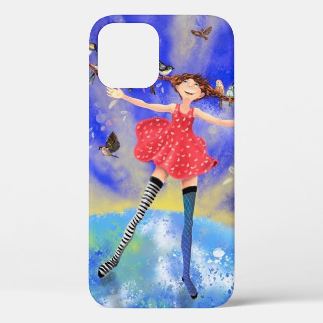 Coques Case-Mate iPhone Bonne fille aux oiseaux (Verso)