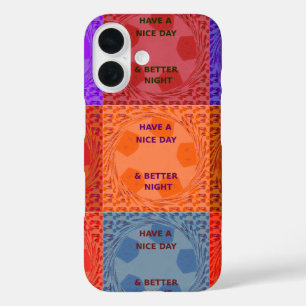 Coques iPhone 16 "Bonne journée et meilleure nuit" Pop Art Imprimer