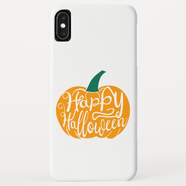 Coques Case-Mate iPhone Bonne lettre Halloween sur citrouille sculpté (Dos)
