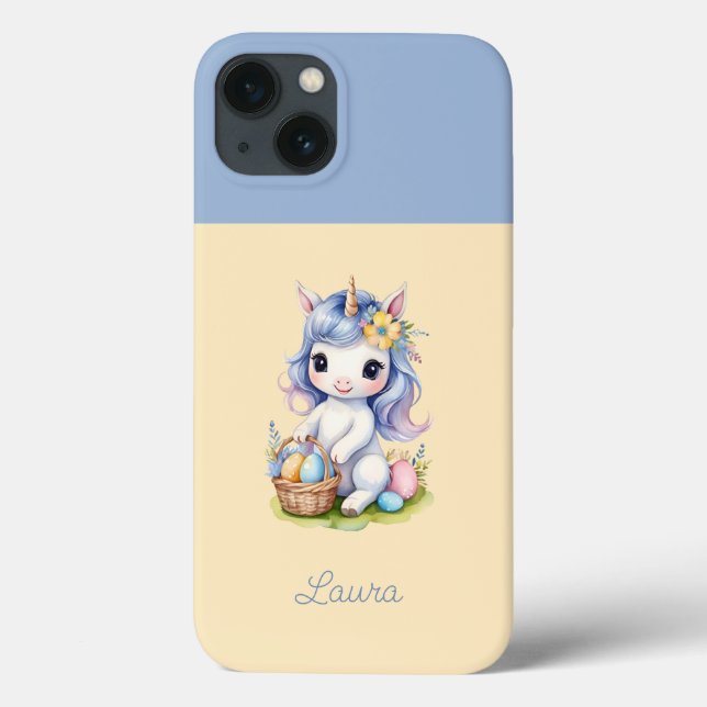 Coques Case-Mate iPhone Bonne Pâques mignonne licorne (Verso)
