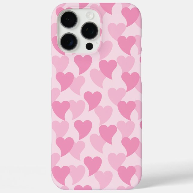 Coques Case-Mate iPhone Bons Coeurs Motif sans couture (Verso)