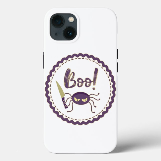 Coques Case-Mate iPhone Boo drôle Halloween personnage d'araignée main (Verso)
