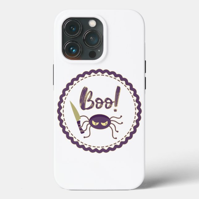 Coques Case-Mate iPhone Boo drôle Halloween personnage d'araignée main (Verso)
