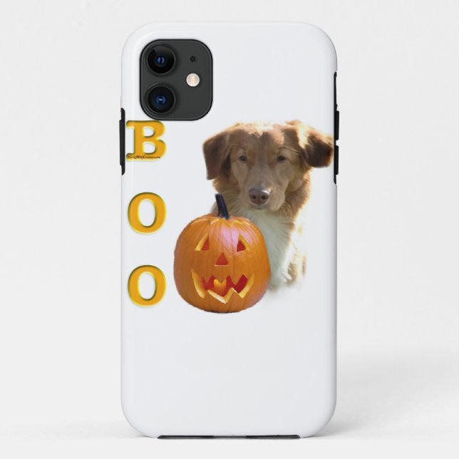 Coques Case-Mate iPhone BOO Halloween en Nouvelle-Écosse (Dos)
