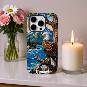 Coque iPhone 16 Pro Bord de l'océan : Aigle et pic